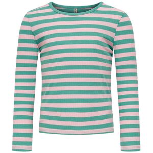 Kids Only Bluse - Rib - Kogella - Lagoon/pink Lady - Kids Only - 9-10 År (134-140) - Bluse