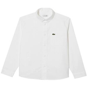 Lacoste Skjorte - Hvid - Lacoste - 6 År (116) - Skjorte