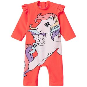 Name It Badeheldragt - Nmfmasa Mlp - Uv40+ - Fiery Coral - Name It - 3 År (98) - Badetøj