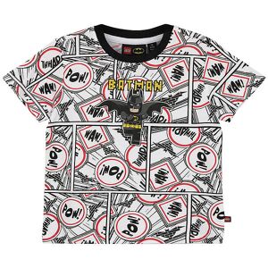 Batman T-Shirt - Lwtano - Hvid - Lego® Wear - 7 År (122) - T-Shirt
