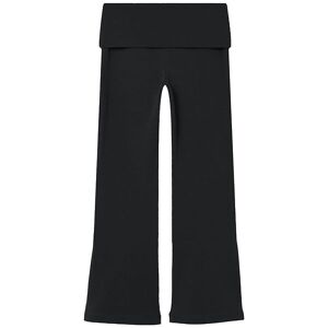 Name It Bukser - Nkfhelena - Fold Down Bootcut - Black - Name It - 9 År (134) - Bukser - Bomuld