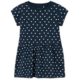 Name It Kjole - Nmfvilinse - Dark Sapphira/dots - Name It - 5 År (110) - Kjole