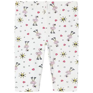 Name It Leggings - Nmfvivian - Bright White/flamingo - Name It - 3 År (98) - Leggings