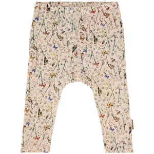 Mikk-Line Leggings - Uld/bambus - Off-White M. Print - Mikk-Line - 2 År (92) - Leggings