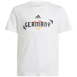Adidas Performance T-Shirt - Germany Tee Y - Hvid/sort - Adidas Performance - 14 År (164) - T-Shirt
