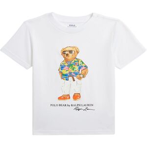 Polo Ralph Lauren T-Shirt - Hvid M. Bamse - Polo Ralph Lauren - 7 År (122) - T-Shirt