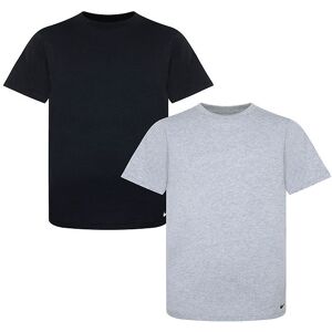 Nike T-Shirt - 2-Pak - Dk Grey Heather/black - Nike - 8-11 År (128-146) - T-Shirt