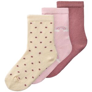 Name It Strømper - 3-Pak - Nmfhuline - Parfait Pink  - Name It - 22/24 - Strømper