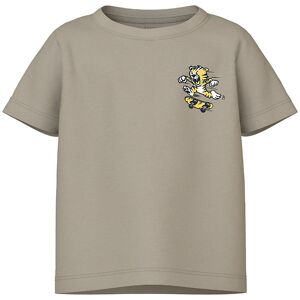 Name It T-Shirt - Nmmvelix - Pure Cashmere - Name It - 2 År (92) - T-Shirt