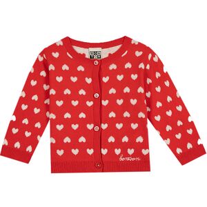 Bonton Cardigan - Strik - Lilet Maille - Coeur Rouge - Bonton - 2 År (92) - Cardigan