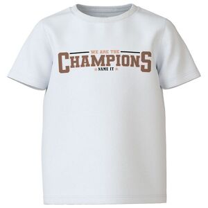 Name It T-Shirt - Nkmvilogo - Bright White/champions - Name It - 6 År (116) - T-Shirt