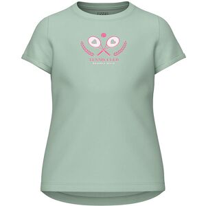 Name It T-Shirt - Nkfvix - Silt Green/tennis Club - Name It - 9-10 År (134-140) - T-Shirt