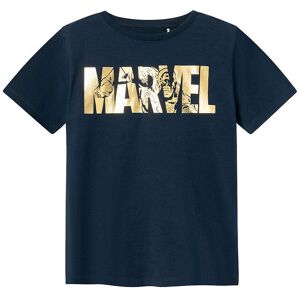 Name It T-Shirt - Nkmmango Marvel - Dark Sapphire - Name It - 7-8 År (122-128) - T-Shirt