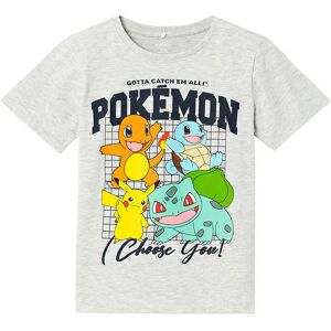 Name It T-Shirt - Nkmadan Pokémon - Light Grey Melange - Name It - 11-12 År (146-152) - T-Shirt