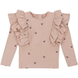 Konges Sløjd Badebluse - Manuca Frill - Cherry Blush - Konges Sløjd - 5-6 År (110-116) - Badetøj