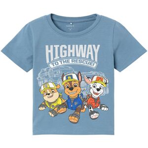 Name It T-Shirt - Nmmario Paw Patrol - Provincial Blue - Name It - 3 År (98) - T-Shirt