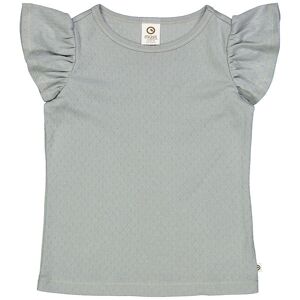 Müsli T-Shirt - Pointelle Frill - Jasmin Blue - Müsli - 7 År (122) - T-Shirt