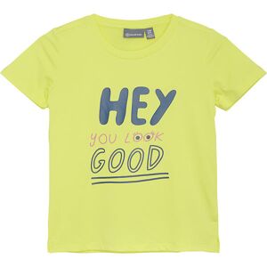 Color Kids T-Shirt - Polyester - Limelight M. Tekst - Color Kids - 7 År (122) - T-Shirt