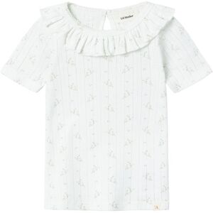 Lil' Atelier T-Shirt - Nmfrachello - Coconut Milk M. Blomster - Lil Atelier - 6 År (116) - T-Shirt