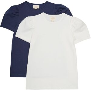 Creamie T-Shirt - 2-Pak - Cloud/navy - Creamie - 1½ År (86) - T-Shirt