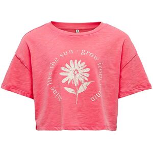 Kids Only T-Shirt - Kognora - Coral Paradise/flower - Kids Only - 7-8 År (122-128) - T-Shirt