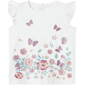 Name It Top - Nmfvayana - Bright White - Name It - 3 År (98) - T-Shirt