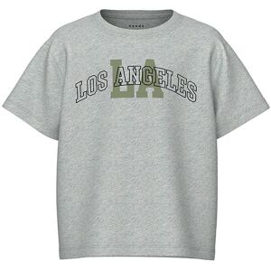 Name It T-Shirt - Nkmvalix - Light Grey Melange/los Angeles - Name It - 11-12 År (146-152) - T-Shirt