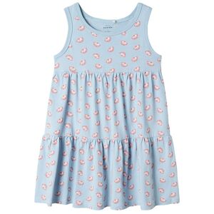 Name It Kjole - Nkfvigga Spencer - Chambray Blue/seashells - Name It - 7 År (122) - Kjole