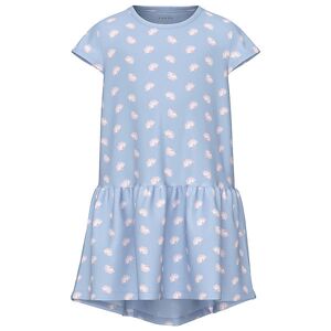 Name It Kjole - Nkfvigga Capsl - Chambray Blue/seashells - Name It - 7 År (122) - Kjole