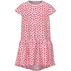 Name It Kjole - Nkfvigga Caspl - Parfait Pink/red Flowers - Name It - 7 År (122) - Kjole