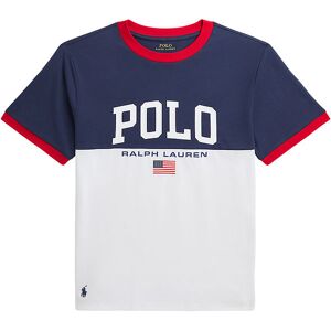 Polo Ralph Lauren T-Shirt - Ringer - Hvid/navy - Polo Ralph Lauren - 14-16 År (164-176) - T-Shirt