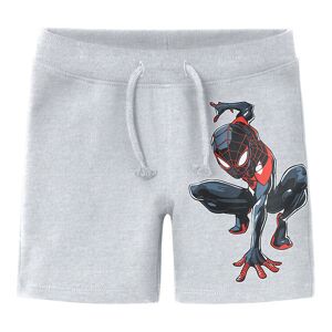 Name It Sweatshorts - Nmmmu Spiderman - Light Grey Melange - Name It - 2 År (92) - Shorts