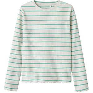 Name It Bluse - Nkfvemma - Jet Stream/ Wasabi/ Festival Bloom - Name It - 7-8 År (122-128) - Bluse