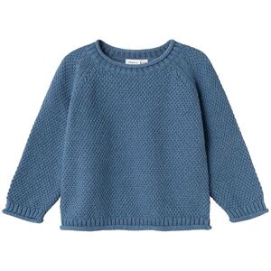 Name It Bluse - Strik - Nmmkilon - Coronet Blue/melange - Name It - 3 År (98) - Bluse