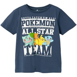 Name It T-Shirt - Noos - Nkmjust Pokemon - Dark Denim - Name It - 7-8 År (122-128) - T-Shirt