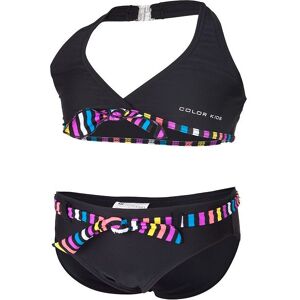 Color Kids Bikini - Uv40+ - Sort M. Striber - Color Kids - 2 År (92) - Bikini