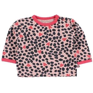 Minymo Bluse - Lyserød M. Leopard Prikker - Minymo - 68 - Bluse