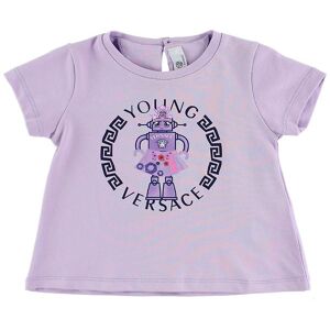 Young Versace T-Shirt - Lavendel M. Robot - Versace - 2 År (92) - T-Shirt