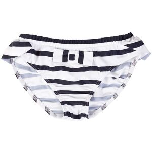 Petit Crabe Bikinitrusser - Zoe - Uv50+ - Hvid/navystribet - Petit Crabe - 9-10 År (134-140) - Badetøj