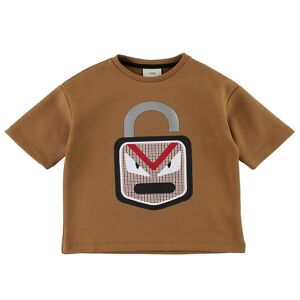 Fendi Kids T-Shirt - 3/4 - Brun M. Lås - Fendi - 6 År (116) - T-Shirt