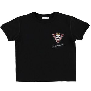 Dolce & Gabbana T-Shirt - Sort M. Patch - Dolce & Gabbana - 2 År (92) - T-Shirt