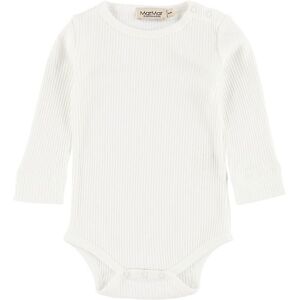 Marmar Body L/æ - Modal - Rib - Hvid - Marmar - 3 År (98) - Body L/æ