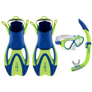 Aqua Lung Dykkersæt - Urchin Jr - Blå/lime - Aqua Lung - 27/31 - Snorkel