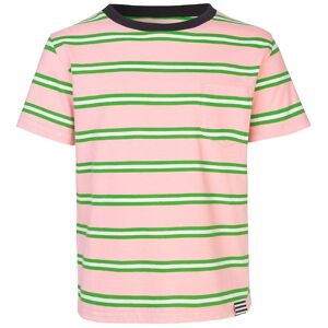 Mads Nørgaard T-Shirt - Trolino - Lyserød/grønstribet - Mads Nørgaard - 6 År (116) - T-Shirt