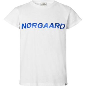 Mads Nørgaard T-Shirt - Tuvina - Hvid M. Blå - Mads Nørgaard - 6 År (116) - T-Shirt