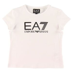 Ea7 T-Shirt - Hvid M. Sort - Ea7 - 6 År (116) - T-Shirt