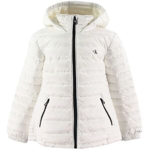 Klein Dunjakke - Fitted Light Down Jacket - Hvid - Calvin Klein - 8 År (128) - Dunjakke