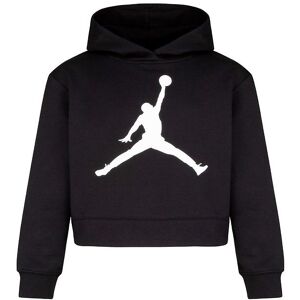 Jordan Hættetrøje - Cropped - Jumpman Core - Sort M. Hvid - Jordan - 10-12 År (140-152) - Hættetrøje