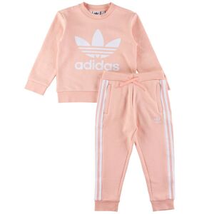 Adidas Originals Sweatsæt - Adicolor - Haze Coral/white - Adidas Originals - 7 År (122) - Sweatsæt