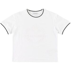 Dolce & Gabbana T-Shirt - Hvid M. Broderi - Dolce & Gabbana - 6 År (116) - T-Shirt